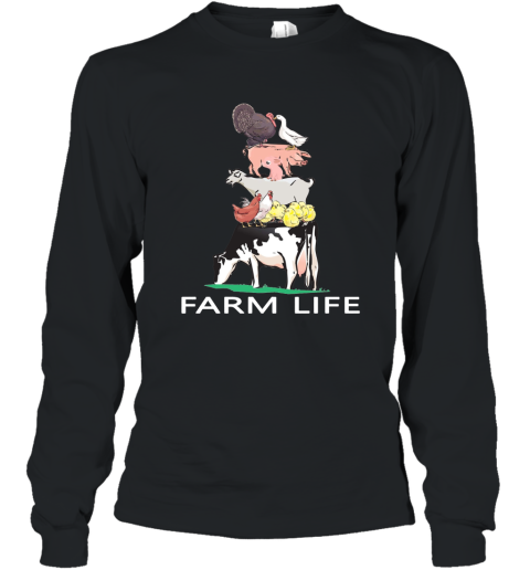 Cow Pig Chicken Goat Turkey Duck Farm Animals Week T Shirt Long Sleeve