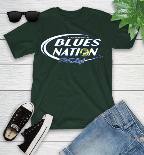 NHL A True Friend Of The St.Louis Blues Dilly Dilly Hockey Sports Youth T-Shirt 5