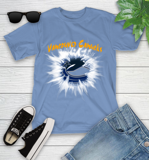 Vancouver Canucks NHL Hockey Adoring Fan Rip Sports Youth T-Shirt 15