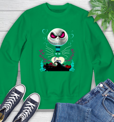MLB Colorado Rockies Jack Skellington Sally The Nightmare Before Christmas Baseball Sweatshirt 7