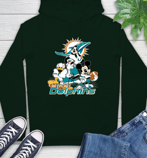 NFL Miami Dolphins Mickey Mouse Donald Duck Goofy Football Shirt Hoodie 12