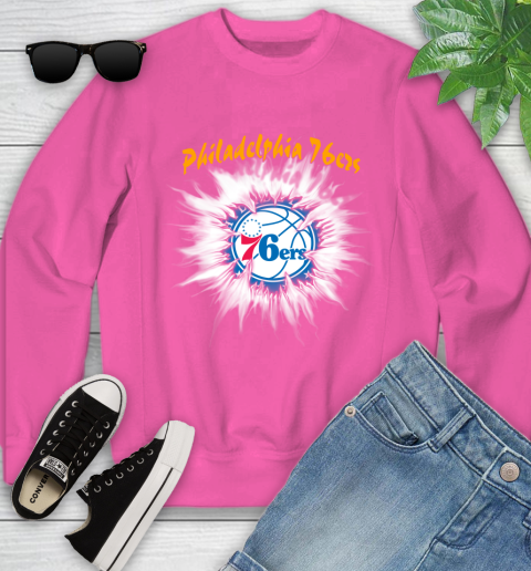 Philadelphia 76ers NBA Basketball Rip Sports Youth Sweatshirt 6