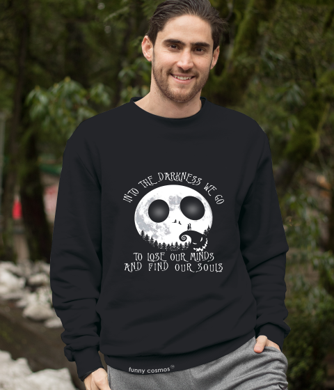 Nightmare Before Christmas T Shirt, Jack Skellington Oogie Boogie T Shirt, Into The Darkness We Go Tshirt, Halloween Gifts