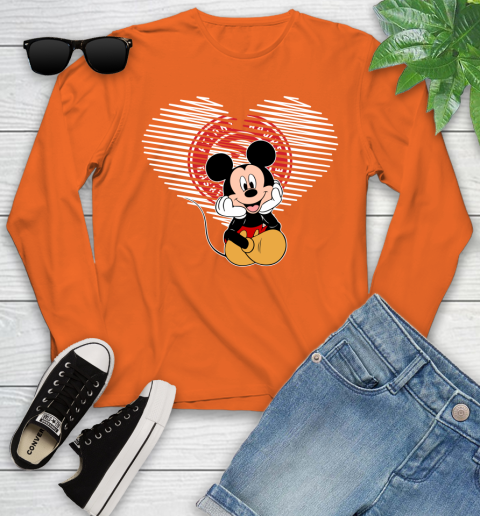 NBA Atlanta Hawks The Heart Mickey Mouse Disney Basketball Youth Long Sleeve 3