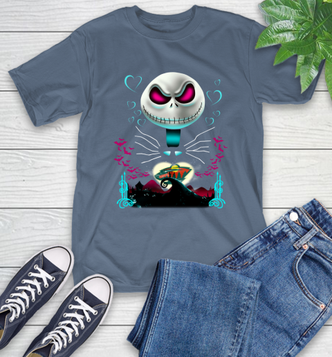 NHL Minnesota Wild Jack Skellington Sally The Nightmare Before Christmas Hockey T-Shirt 8