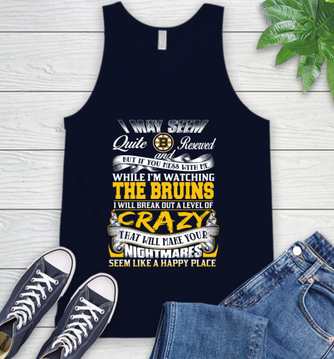 Boston Bruins NHL Hockey Don't Mess With Me While I'm Watching My Team Tank Top 2