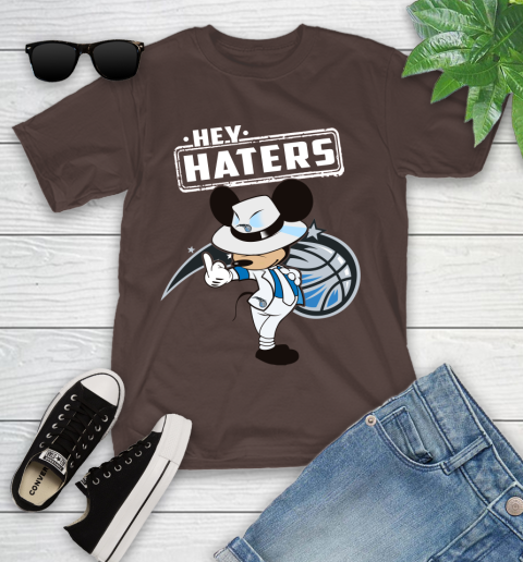 NBA Hey Haters Mickey Basketball Sports Orlando Magic Youth T-Shirt 7