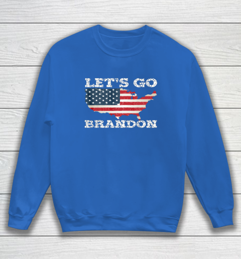 Let's Go Brandon Joe Biden Chant Impeach Biden USA Flag FJB Sweatshirt 5