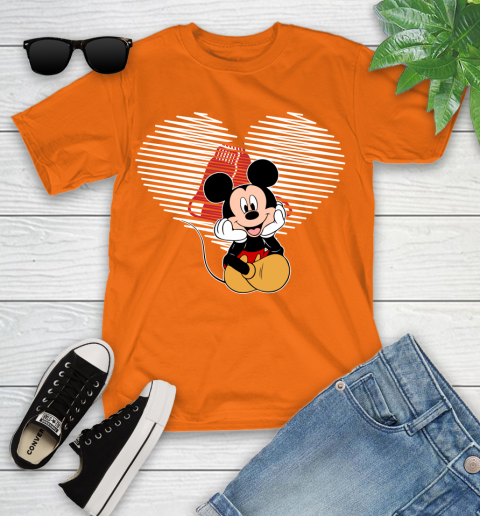 MLB Boston Red Sox The Heart Mickey Mouse Disney Baseball T Shirt_000 Youth T-Shirt 9