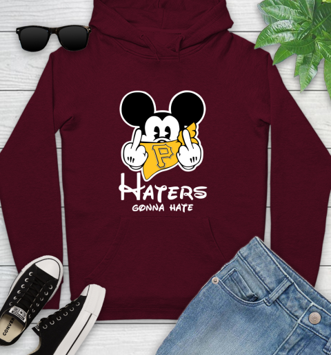 MLB Pittsburgh Pirates Haters Gonna Hate Mickey Mouse Disney Baseball T Shirt_000 Youth Hoodie 7