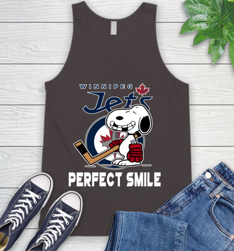 NHL Winnipeg Jets Snoopy Perfect Smile The Peanuts Movie Hockey T Shirt Tank Top 6