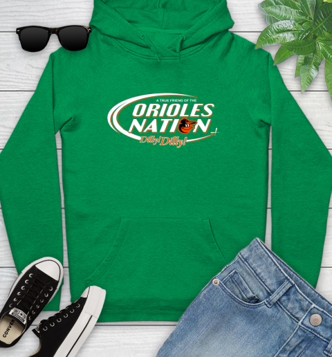 MLB A True Friend Of The Baltimore Orioles Dilly Dilly Baseball Sports Youth Hoodie 9