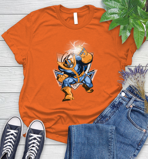 Dallas Mavericks NBA Basketball Thanos Avengers Infinity War Marvel Women's T-Shirt 3