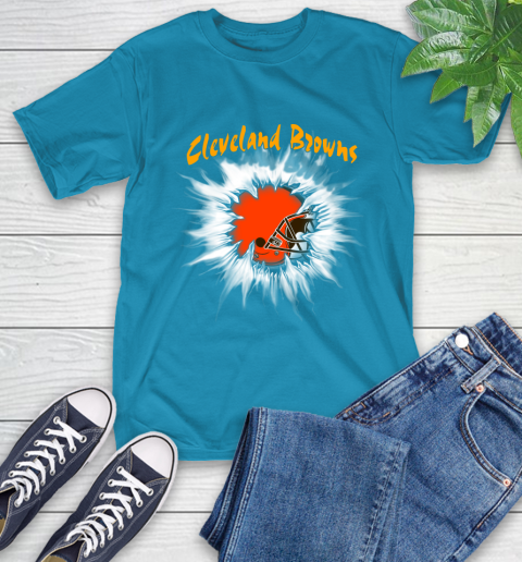 Cleveland Browns NFL Football Adoring Fan Rip Sports T-Shirt 9