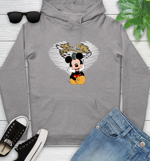 NFL Jacksonville Jaguars The Heart Mickey Mouse Disney Football T Shirt_000 Youth Hoodie 6