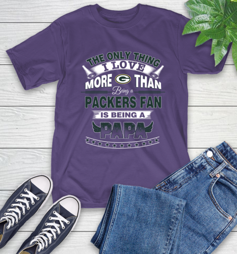 NFL The Only Thing I Love More Than Being A Green Bay Packers Fan Is Being A Papa Football T-Shirt 5