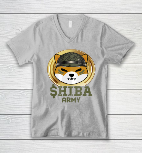 Shiba Army Vintage Shiba In Coin Shiba Army V-Neck T-Shirt 2