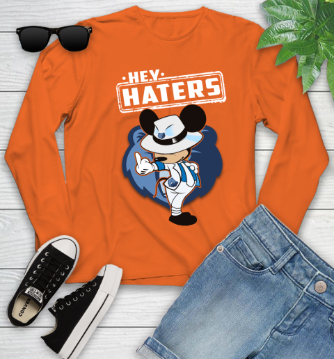 NBA Hey Haters Mickey Basketball Sports Memphis Grizzlies Youth Long Sleeve 3