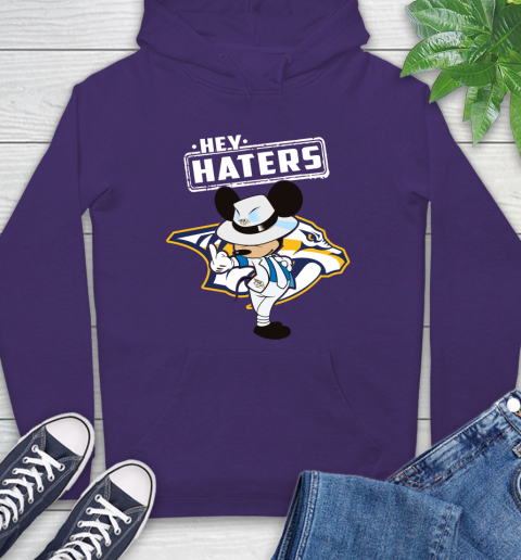 NHL Hey Haters Mickey Hockey Sports Nashville Predators Hoodie 5