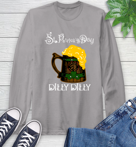 NBA Toronto Raptors St Patrick's Day Dilly Dilly Beer Basketball Sports Long Sleeve T-Shirt 6