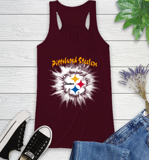 Pittsburgh Steelers NFL Football Adoring Fan Rip Sports Racerback Tank 2