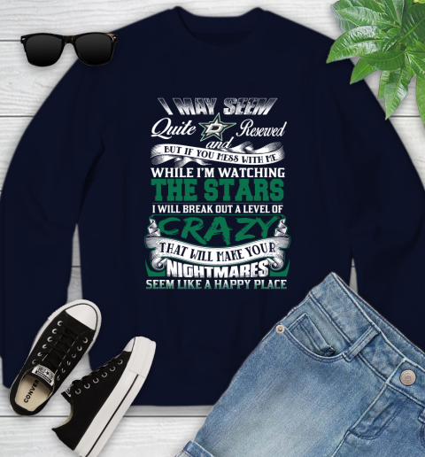 Dallas Stars NHL Hockey Don't Mess With Me While I'm Watching My Team Youth Sweatshirt 2