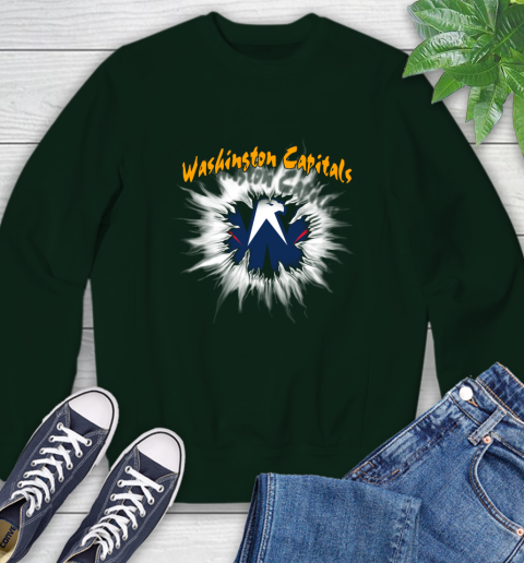 Washington Capitals NHL Hockey Adoring Fan Rip Sports Sweatshirt 12