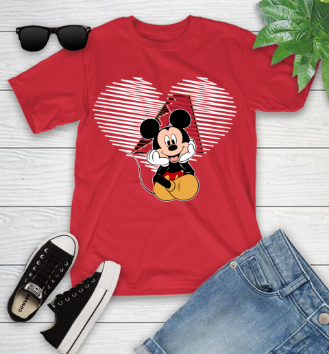 MLB Arizona Diamondbacks The Heart Mickey Mouse Disney Baseball T Shirt_000 Youth T-Shirt 13