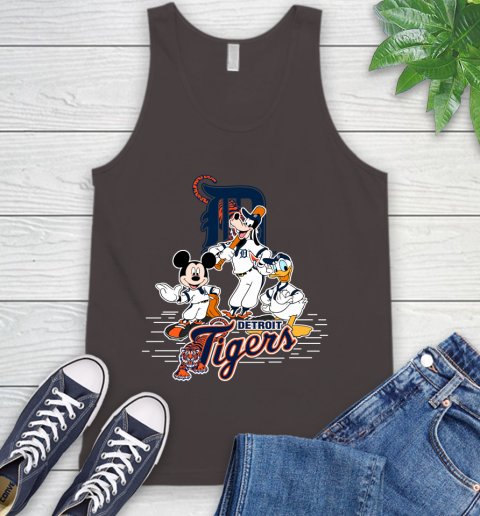MLB Detroit Tigers Mickey Mouse Donald Duck Goofy Baseball T Shirt Tank Top 6
