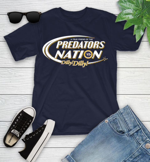 NHL A True Friend Of The Nashville Predators Dilly Dilly Hockey Sports Youth T-Shirt 2