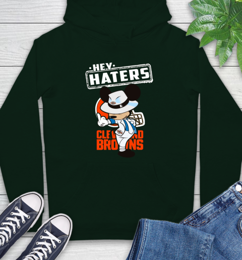 NFL Hey Haters Mickey Football Sports Cleveland Browns Hoodie 12