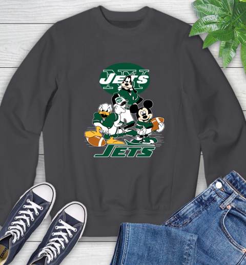NFL New York Jets Mickey Mouse Donald Duck Goofy Football Shirt Sweatshirt 6