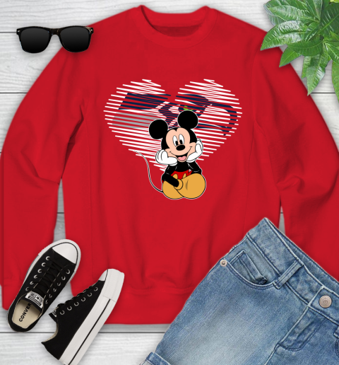 NFL Seattle Seahawks The Heart Mickey Mouse Disney Football T Shirt_000 Youth Sweatshirt 8