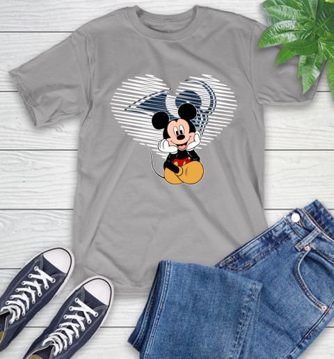 NFL Los Angeles Rams The Heart Mickey Mouse Disney Football T Shirt_000 T-Shirt 6