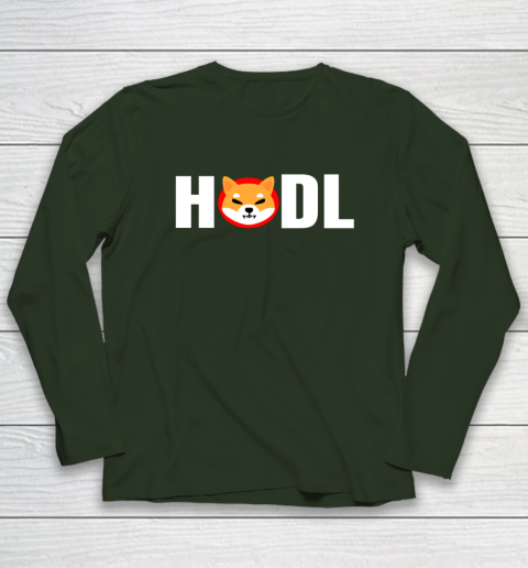 Shiba Inu Token Crypto Shib Army Hodler Coin Cryptocurrency Long Sleeve T-Shirt 3