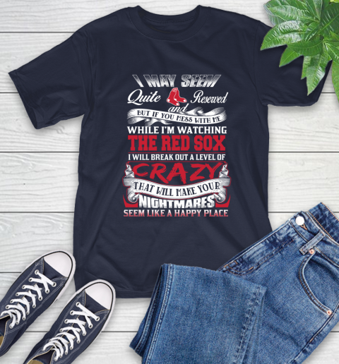 Boston Red Sox MLB Baseball Don't Mess With Me While I'm Watching My Team T-Shirt 3