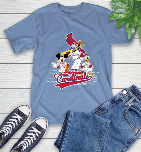 MLB St.Louis Cardinals Mickey Mouse Donald Duck Goofy Baseball T Shirt T-Shirt 12