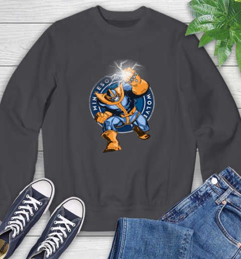 Minnesota Timberwolves NBA Basketball Thanos Avengers Infinity War Marvel Sweatshirt 6
