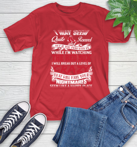 Boston Red Sox MLB Baseball Don't Mess With Me While I'm Watching My Team T-Shirt 11