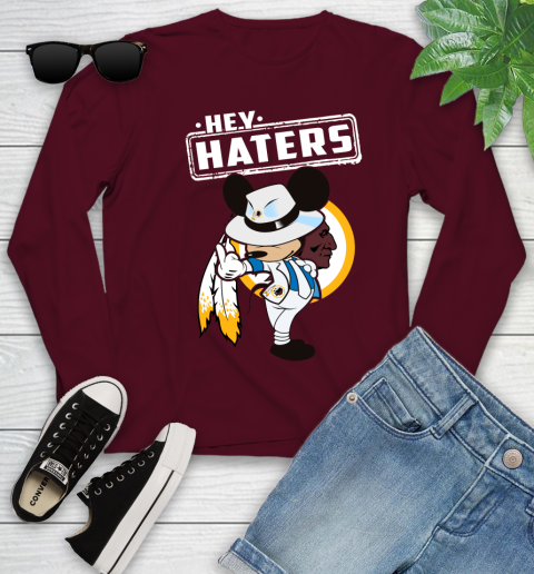 NFL Hey Haters Mickey Football Sports Washington Redskins Youth Long Sleeve 6