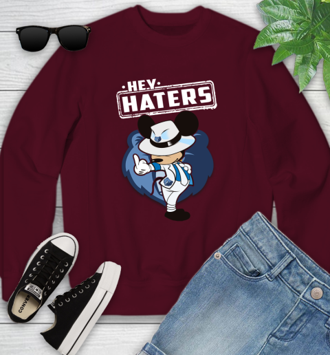 NBA Hey Haters Mickey Basketball Sports Memphis Grizzlies Youth Sweatshirt 4
