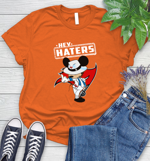NFL Hey Haters Mickey Football Sports Tampa Bay Buccaneers Women's T-Shirt 3