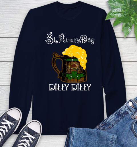 NHL Colorado Avalanche St Patrick's Day Dilly Dilly Beer Hockey Sports Long Sleeve T-Shirt 3
