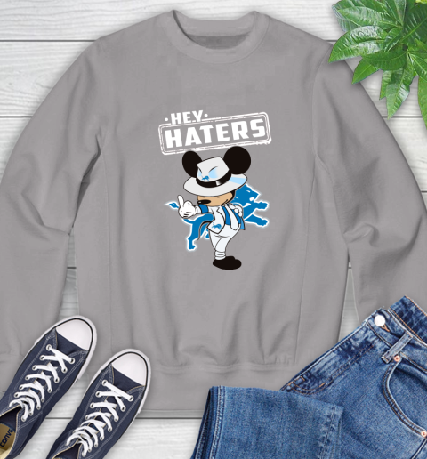NFL Hey Haters Mickey Football Sports Detroit Lions Sweatshirt 5