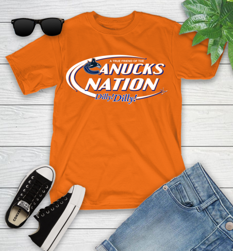 NHL A True Friend Of The Vancouver Canucks Dilly Dilly Hockey Sports Youth T-Shirt 9