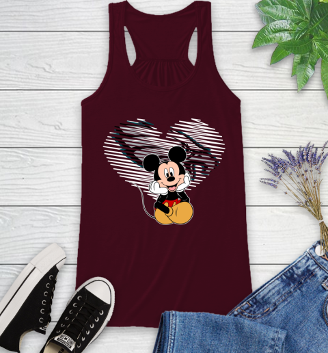NFL Philadelphia Eagles The Heart Mickey Mouse Disney Football T Shirt_000 Racerback Tank 2