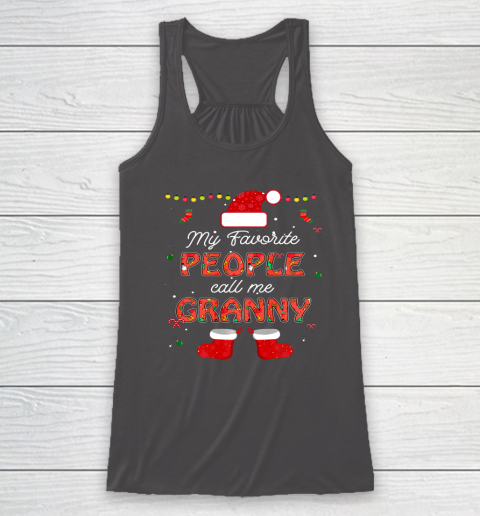 My Favorite People Call Me Granny Thanksgiving Christmas Racerback Tank 7