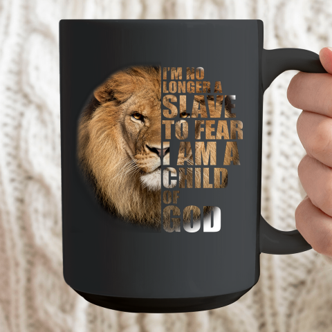 No Longer A Slave To Fear Child Of God Christian Ceramic Mug 15oz 2