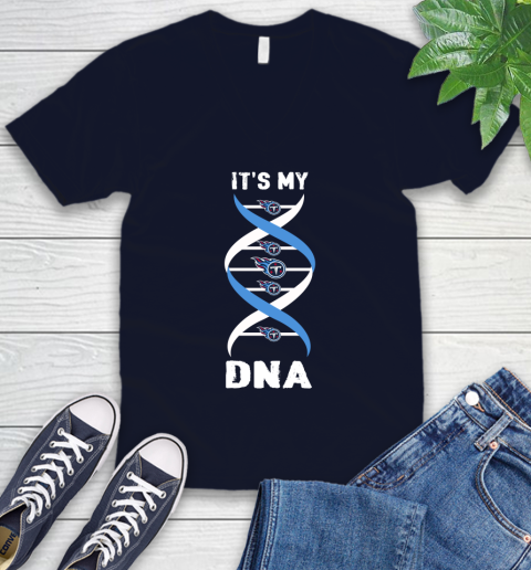 Tennessee Titans NFL Football It's My DNA Sports V-Neck T-Shirt 2