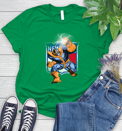 New York Rangers NHL Hockey Thanos Avengers Infinity War Marvel Women's T-Shirt 9